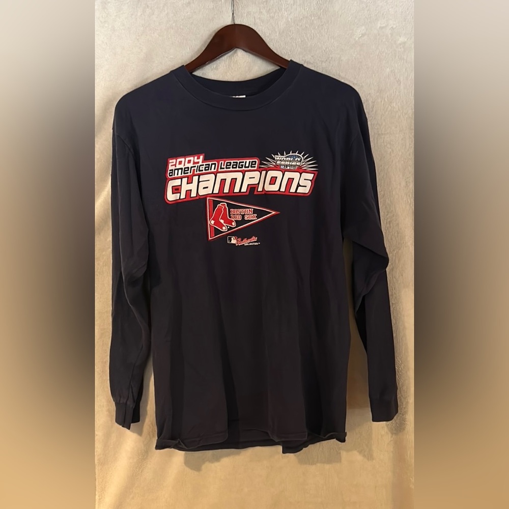 Vintage 2004 American League Champions: Boston Red Sox Graphic long sleever